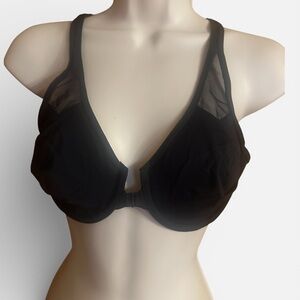 Wacoal 65124 Body by Wacoal Front Close Racerback Underwire Bra, Black Sz 36C